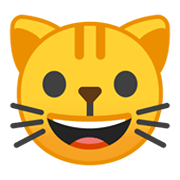 😺 Emoji Gato Sonriendo en Google Android 10.0.