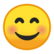 😊 Emoji lächelndes Gesicht mit lachenden Augen Google Android 10.0.