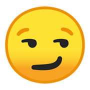Emoji 😏 Faccina Con Sorrisetto su Google Android 10.0.
