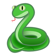 Émoji 🐍 Serpent sur Google Android 10.0.