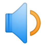 🔉 Emoji Lautsprecher mit mittlerer Lautstärke Google Android 10.0.