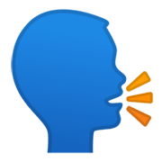Emoji 🗣️ Persona Che Parla su Google Android 10.0.