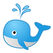 Émoji 🐳 Baleine Soufflant Par Son évent sur Google Android 10.0.