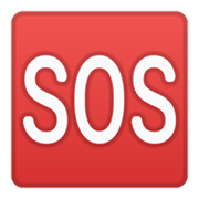 🆘 Emoji SOS-Zeichen Google Android 10.0.