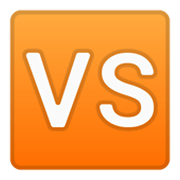 🆚 Emoji Großbuchstaben VS in orangefarbenem Quadrat Google Android 10.0.