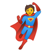 Émoji 🦸 Super-héros sur Google Android 10.0.