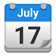 Emoji 📆 Calendario A Strappo su Google Android 10.0.