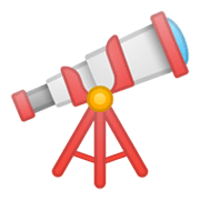 Emoji 🔭 Telescopio su Google Android 10.0.