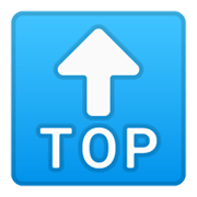 Emoji 🔝 Freccia TOP su Google Android 10.0.