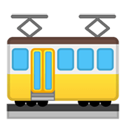 Émoji 🚋 Wagon De Tramway sur Google Android 10.0.