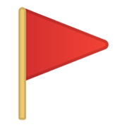 🚩 Emoji Bandeira Triangular na Google Android 10.0.