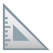 📐 Emoji Régua Triangular na Google Android 10.0.