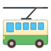 🚎 Emoji ônibus Movido A Eletricidade na Google Android 10.0.