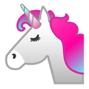 Emoji 🦄 Unicorno su Google Android 10.0.