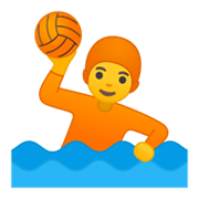 🤽 Emoji Persona Jugando Al Waterpolo en Google Android 10.0.