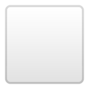 Emoji ⬜ Quadrato Bianco Grande su Google Android 10.0.