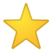 ⭐ Emoji Estrella Blanca Mediana en Google Android 10.0.