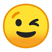 Emoji 😉 Faccina Che Fa L’occhiolino su Google Android 10.0.