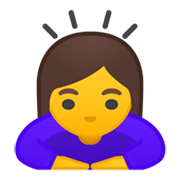 🙇‍♀️ Emoji sich verbeugende Frau Google Android 10.0.