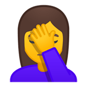 Emoji 🤦‍♀️ Donna Esasperata su Google Android 10.0.