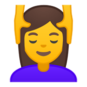 💆‍♀️ Emoji Mulher Recebendo Massagem Facial na Google Android 10.0.