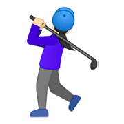 🏌🏻‍♀️ Emoji Mulher Golfista: Pele Clara na Google Android 10.0.