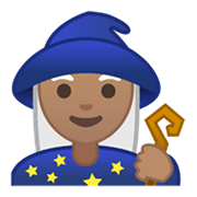 🧙🏽‍♀️ Emoji Maga: Pele Morena na Google Android 10.0.