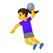🤾‍♀️ Emoji Mujer Jugando Al Balonmano en Google Android 10.0.