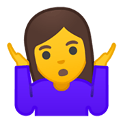 Emoji 🤷‍♀️ Donna Che Scrolla Le Spalle su Google Android 10.0.