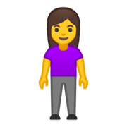 Emoji 🧍‍♀️ Donna In Piedi su Google Android 10.0.