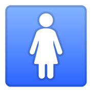 Emoji 🚺 Simbolo Del Bagno Delle Donne su Google Android 10.0.