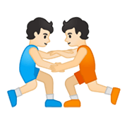 🤼🏻 Emoji Personas Luchando, Tono De Piel Claro en Google Android 10.0.