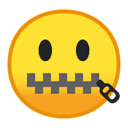 🤐 Emoji Rosto Com Boca De Zíper na Google Android 10.0.