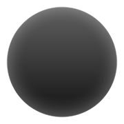 Émoji ⚫ Disque Noir sur Google Android 11.0 December 2020 Feature Drop.