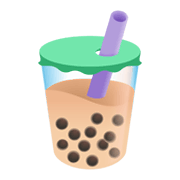 Emoji 🧋 Bubble Tea su Google Android 11.0 December 2020 Feature Drop.