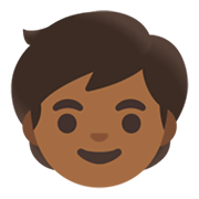 🧒🏾 Emoji Infante: Tono De Piel Oscuro Medio en Google Android 11.0 December 2020 Feature Drop.
