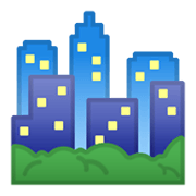 Emoji 🏙️ Paesaggio Urbano su Google Android 11.0 December 2020 Feature Drop.