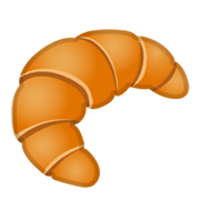 Emoji 🥐 Croissant su Google Android 11.0 December 2020 Feature Drop.