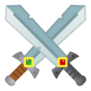Émoji ⚔️ épées Croisées sur Google Android 11.0 December 2020 Feature Drop.