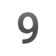 9️ Emoji Número nueve en Google Android 11.0 December 2020 Feature Drop.