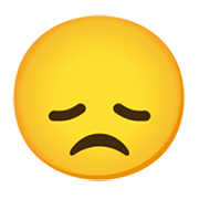 Emoji 😞 Faccina Delusa su Google Android 11.0 December 2020 Feature Drop.
