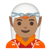 🧝🏽 Emoji Elfo: Pele Morena na Google Android 11.0 December 2020 Feature Drop.