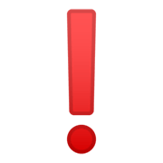 Emoji ❗ Punto Esclamativo Rosso su Google Android 11.0 December 2020 Feature Drop.