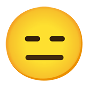 Emoji 😑 Faccina Inespressiva su Google Android 11.0 December 2020 Feature Drop.