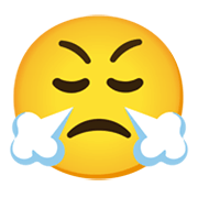 Emoji 😤 Faccina Che Sbuffa su Google Android 11.0 December 2020 Feature Drop.