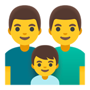 Émoji 👨‍👨‍👦 Famille : Homme, Homme Et Garçon sur Google Android 11.0 December 2020 Feature Drop.