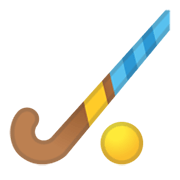 Emoji 🏑 Hockey Su Prato su Google Android 11.0 December 2020 Feature Drop.