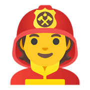 Émoji 🧑‍🚒 Pompier sur Google Android 11.0 December 2020 Feature Drop.