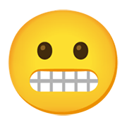 Emoji 😬 Faccina Con Smorfia su Google Android 11.0 December 2020 Feature Drop.