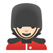 Emoji 💂🏻 Guardia: Carnagione Chiara su Google Android 11.0 December 2020 Feature Drop.